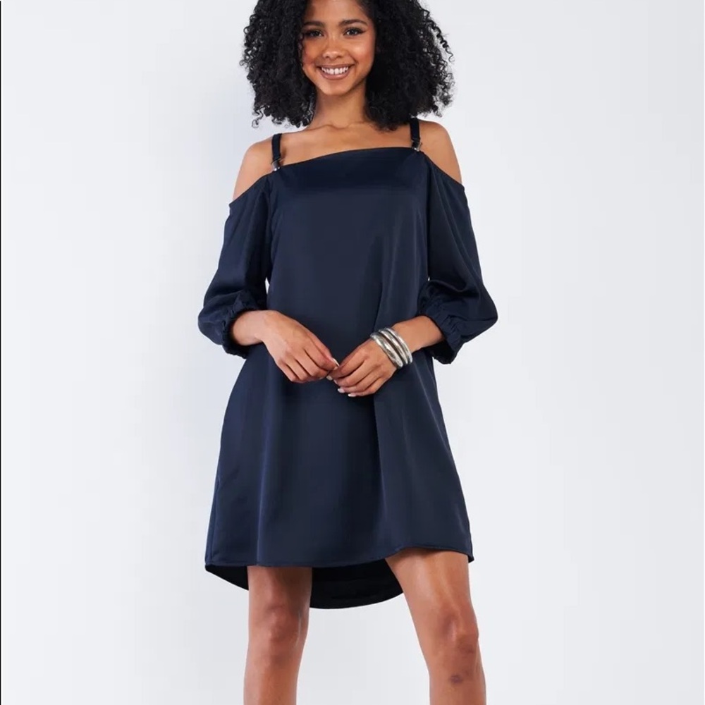 Silky Balloon Mini Dress